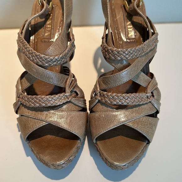 Prada stilletto platform sandals, leather‎ size 40 9 - Picture 2 of 6